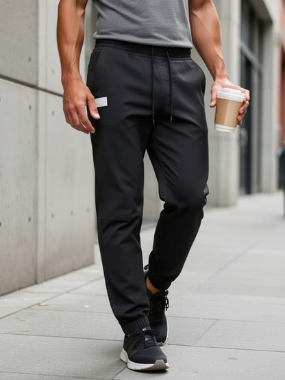Men's Jogger Pants - Drawstring Waist With Pockets Weekend Style