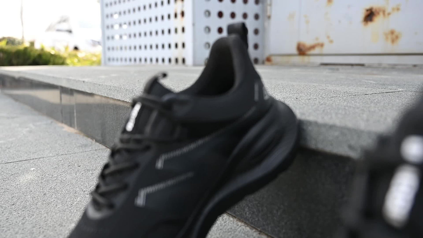 Men's Industrial Safety Work Shoes - Slip-Resistant, Steel Toe Protection, for Construction, Factory, Gym, Everyday - Warehouse Footwear, Modern Workwear, Outdoor Laborers