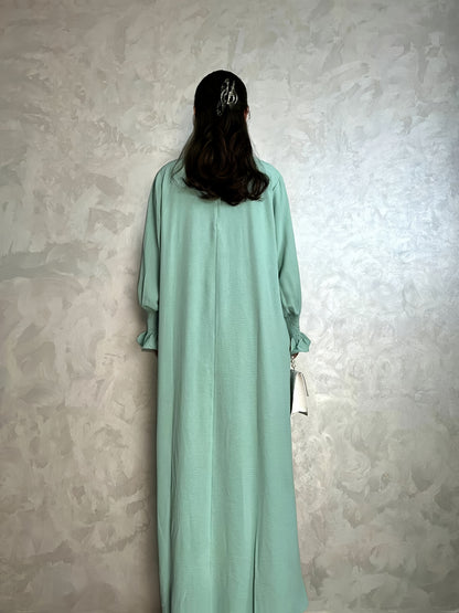 Soft Crepe Material with Pocket Mulim Lady Abaya Prayer Abaya