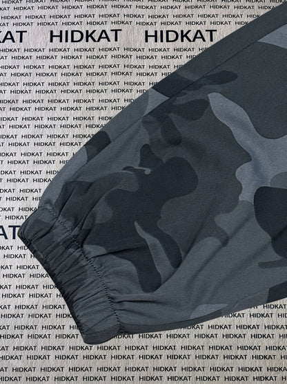 Women's Camo Cargo Pants Summer Lightweight Breathable Outdoor Casual Long Pants with Adjustable Elastic Waistband