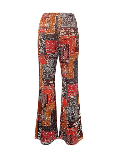 Women'S Summer New Casual Small Floral Patchwork Cute Women'S Loose Long Pants