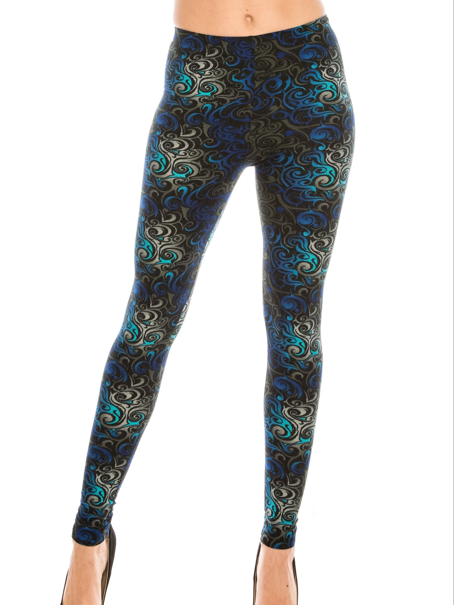 Fashion Printed Leggings For Women No See Through High Stretch Super Soft Leggings Regular
