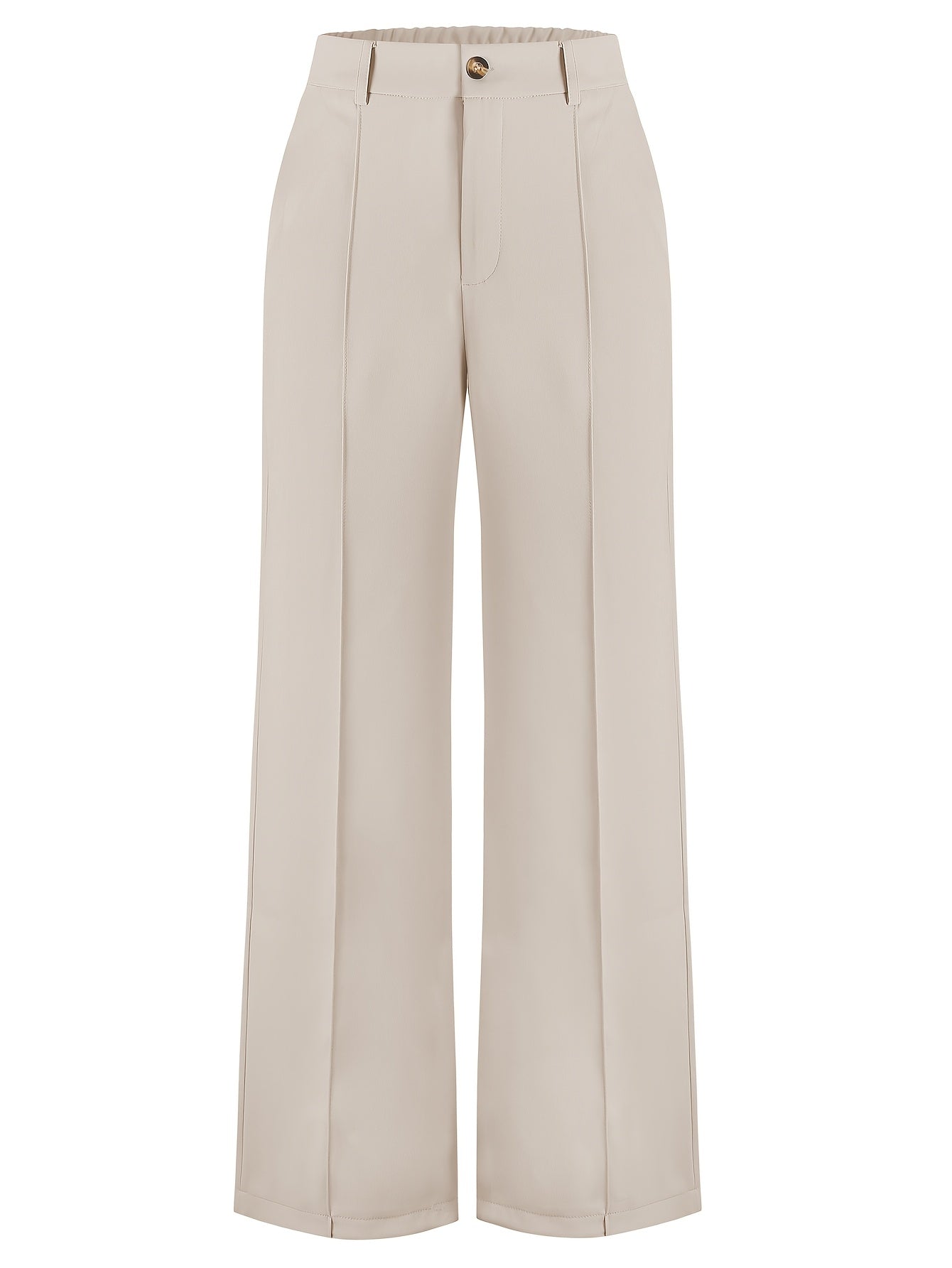 Elegant Women's Wide-Leg Pants with Drape Office-casual Trousers Featuring A Flattering Silhouette Suitable for Both Formal And Casual Attire. A Versatile Wardrobe Essential.