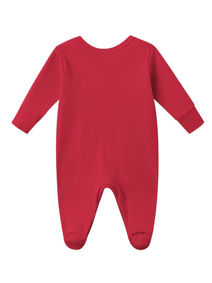 Baby Cotton Onesie with "My Great Grandma Loves Me" Lettering - Soft Long Sleeve Newborn Romper, Easy On/Off Outfits Suitable for Spring Summer Fall, Grandma-Themed Clothing, Perfect for Outdoor