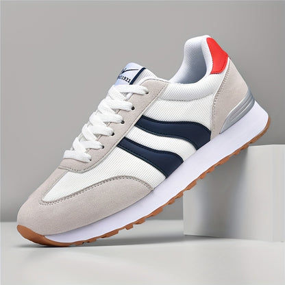 AOPLUS Men'S Lightweight Running Sneakers - Breathable Low-Top Shoes with a Cushioned Midsole, Sturdy Rubber Outsole & Black/White Style for Gym, Casual & Year-Round Use, Athletic Footwear, Stylish Sporty Look, Comfortable Fabric Upper