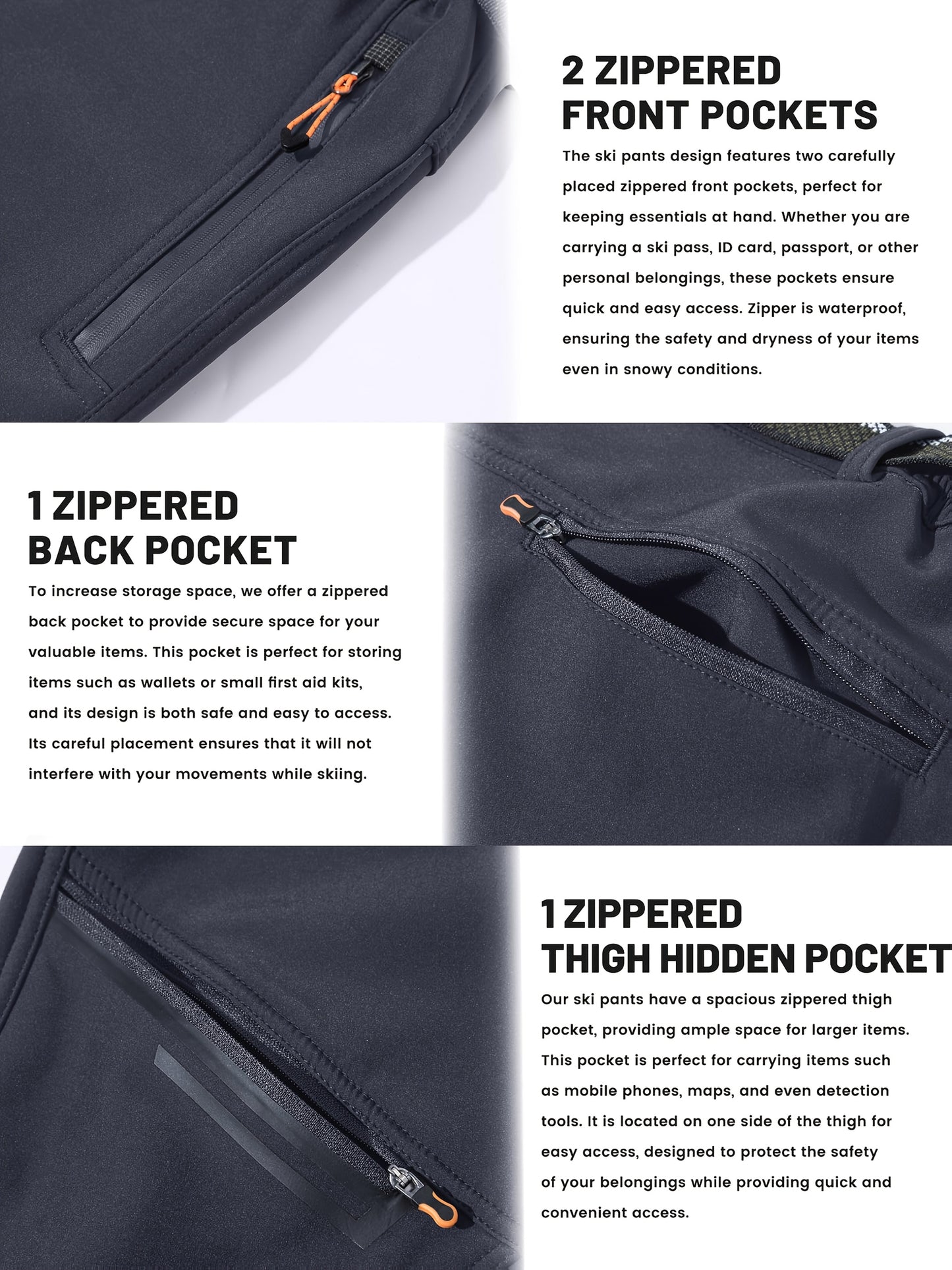 Men's Winter Fleece Pants Outdoor Softshell Pants Thickened Warm Lined Camping Fishing Trekking Hiking Pants Casual Trousers