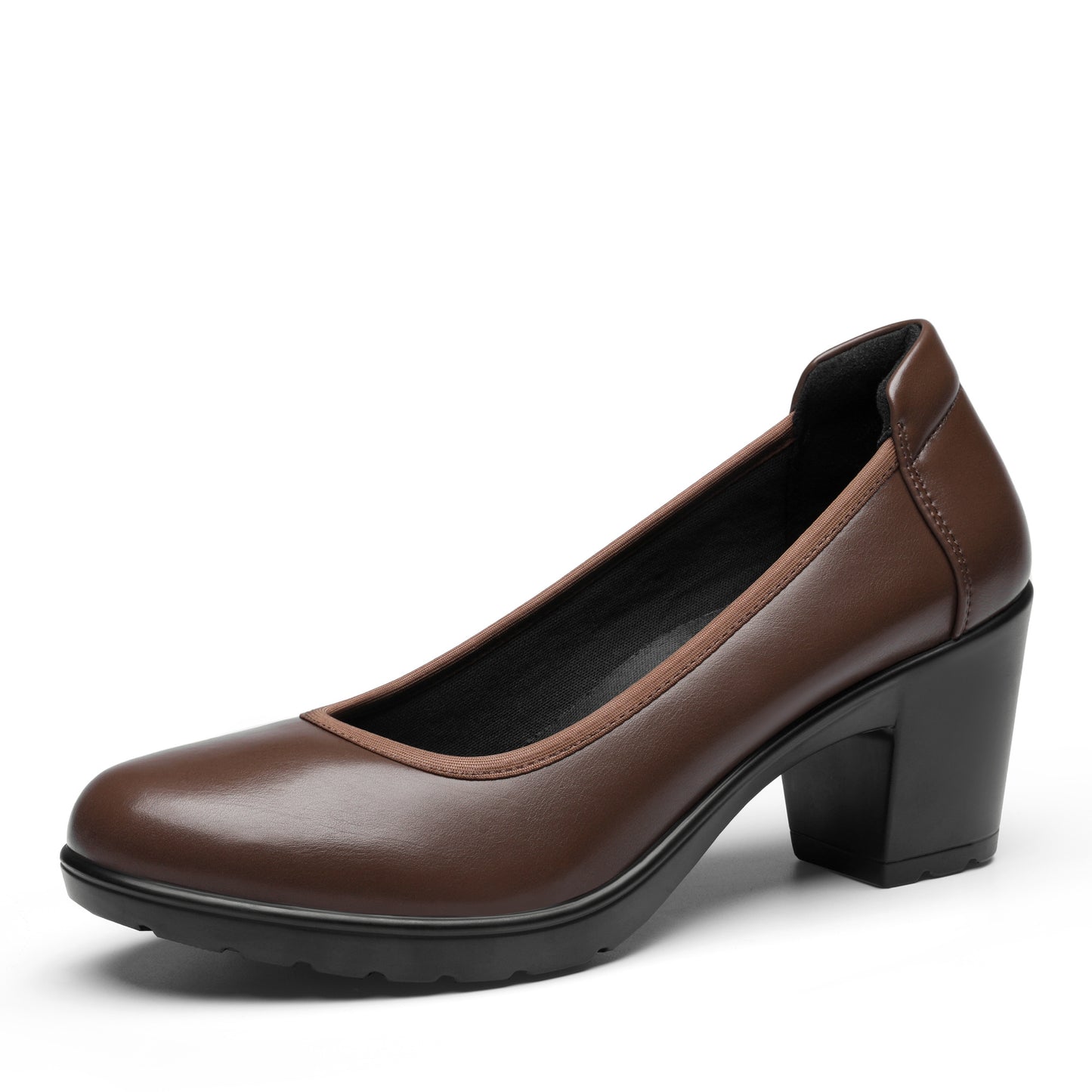 Women's Chunky Closed Toe Low Block Heels Work Pumps Comfortable Round Toe Dress Wedding Shoes One Foot Kick Design Fashionable Bride Bridesmaid Wedding Party Party Holiday Formal Shoes