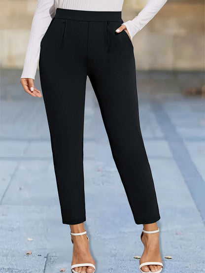 Women's Black Polyester Pants - product view 7