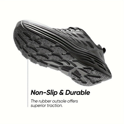 Men's Comfortable Walking Running Tennis Shoes Lightweight Breathable Non-Slip Athletic Gym Workout Jogging Cushioning Sneakers Casual Wear
