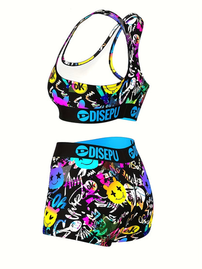Women's Mixed colors Polyester Printed Sleeveless Shorts - product view 8