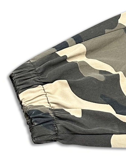 Men'S Camo Jogger Pants Military Cargo Pants Leg-Bound Tapered Casual Camouflage Pants