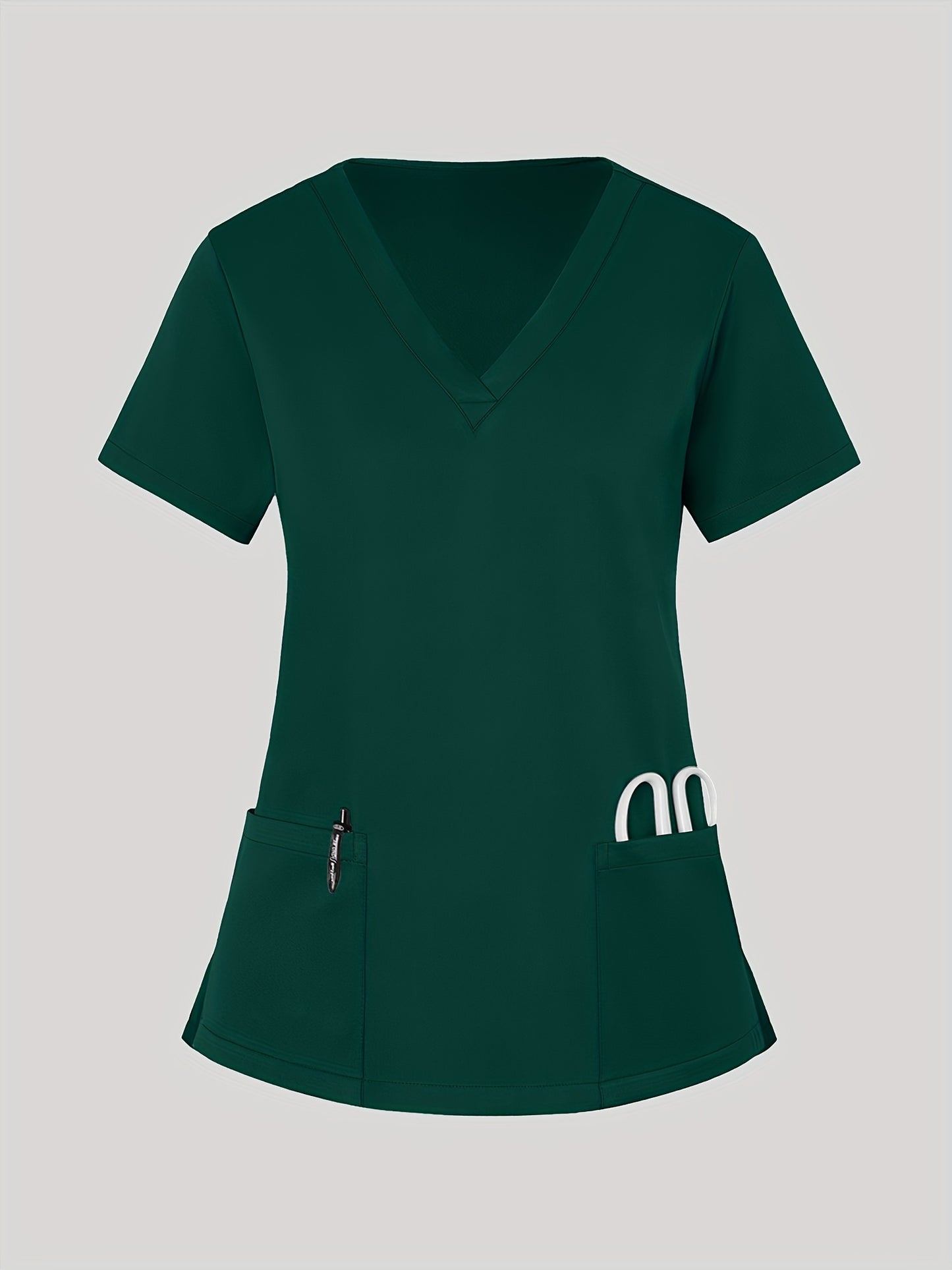 Women'S V-Neck Frosted Breathable Uniform Hand Washing Workwear Brush Hand Clothes Top