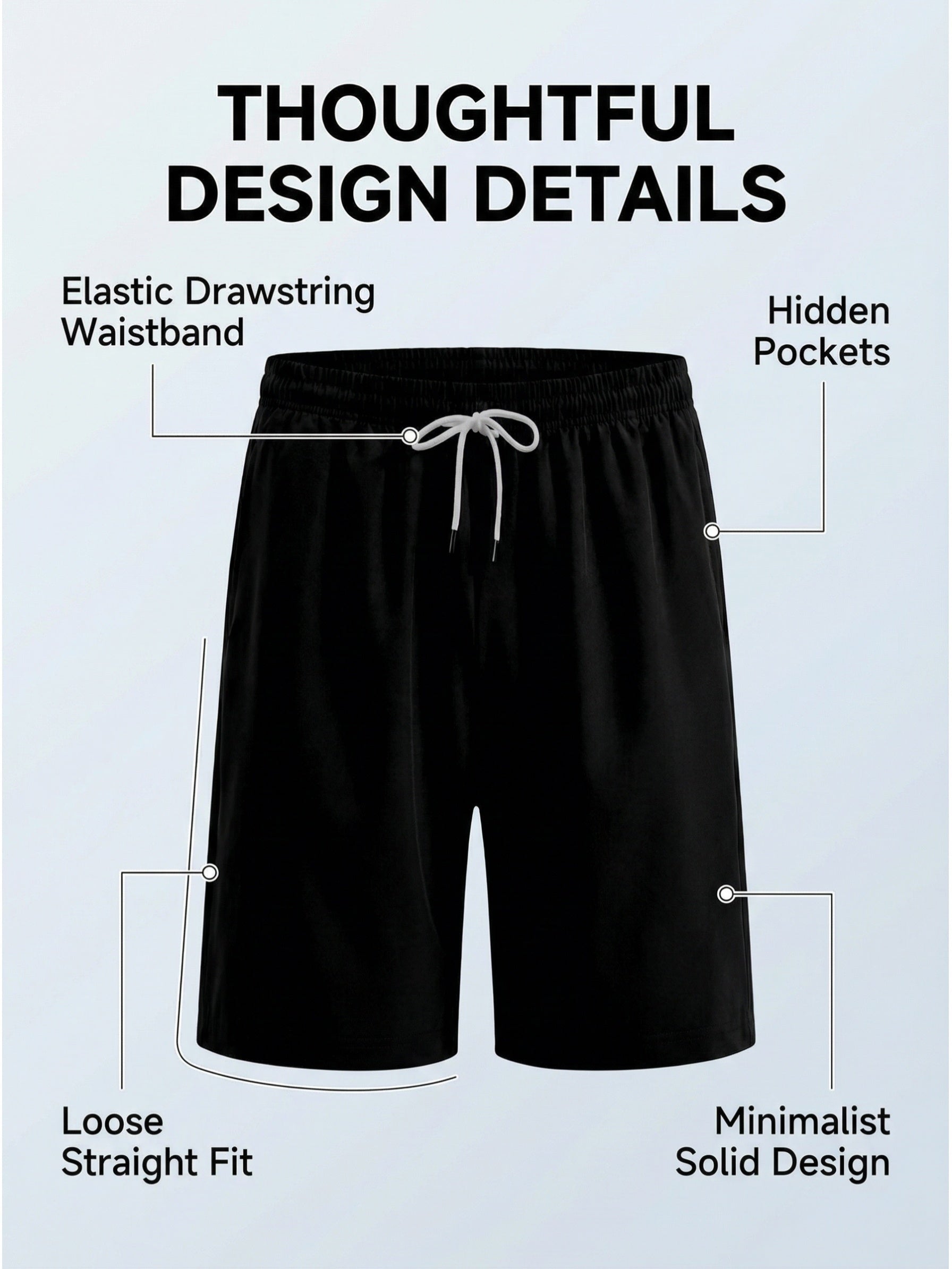 5-Pack Printed Shorts Polyester Shorts - product view 45