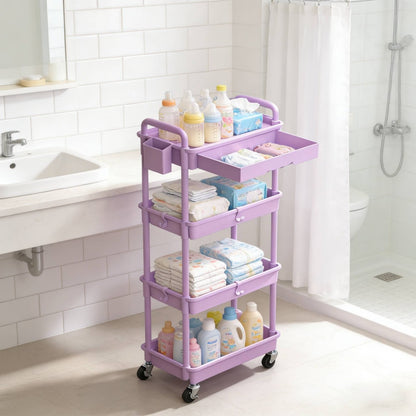 Nursery Storage Cart - Mobile 3-Tier Organizer