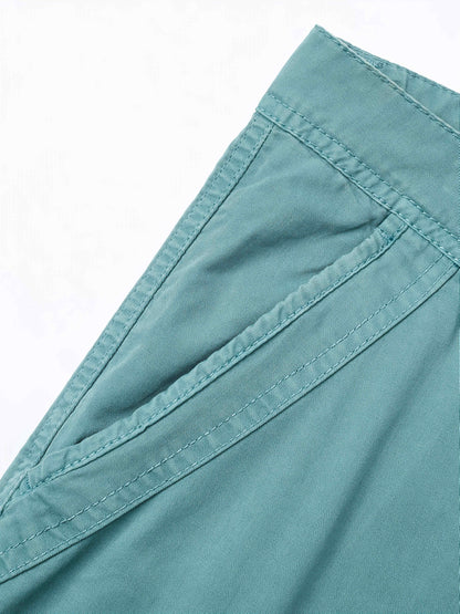 Plus-Size Men'S Outdoor Washing Multi-Pocket Tooling Tactical Shorts with Drawstring to Leave a Pocket Suitable for Outdoor Activities Such As Mountaineering And Camping, Plus Size