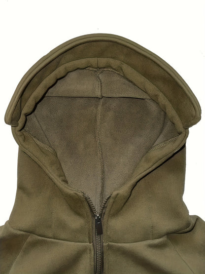 Men's Black Polyester Hoodie - product view 23