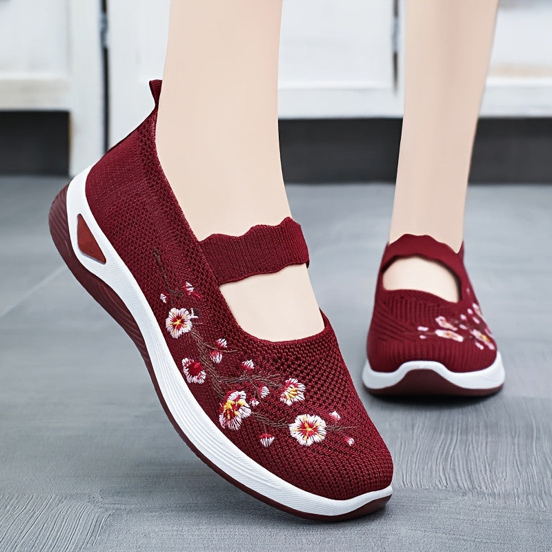 Women's Breathable Knit Sneaker-Non-Slip Comfortable Soft Sole-Lightweight Breathable Sneaker Suitable for Daily Wear, Walking, Running, Traveling-Perfect Gift for Fashion Women, Women Shoes, Sneakers