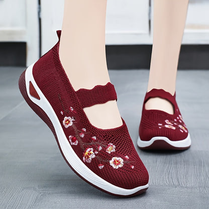 Women's Breathable Knit Sneaker-Non-Slip Comfortable Soft Sole-Lightweight Breathable Sneaker Suitable for Daily Wear, Walking, Running, Traveling-Perfect Gift for Fashion Women, Women Shoes, Sneakers