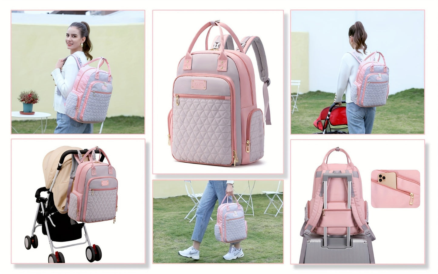 Kids' Lace Detail Diaper Bag