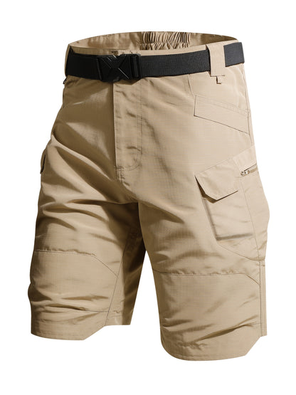 Men's Black+gray Polyester Shorts - product view 1