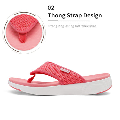 Womens Sandals - Comfortable Soft Sole Slides - Stylish Summer Beach Wear for Vacation, Poolside, Outdoor - Quick-Dry, Breathable - Women's Support Flip Flops Comfortable Thong Sandals