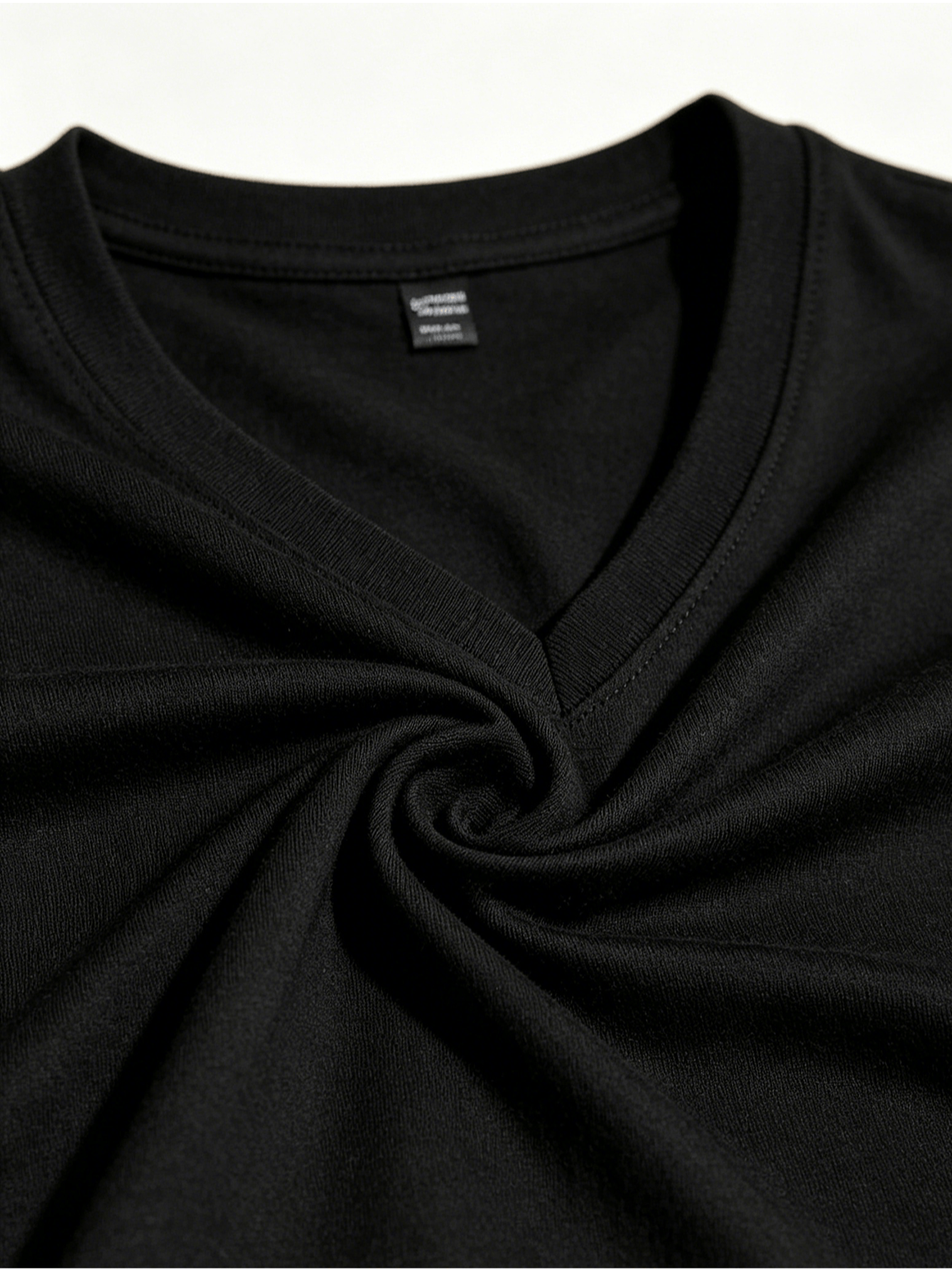 Men's HY01-Black-3pcs V-Neck Slim-Fit T-Shirt - product view 11