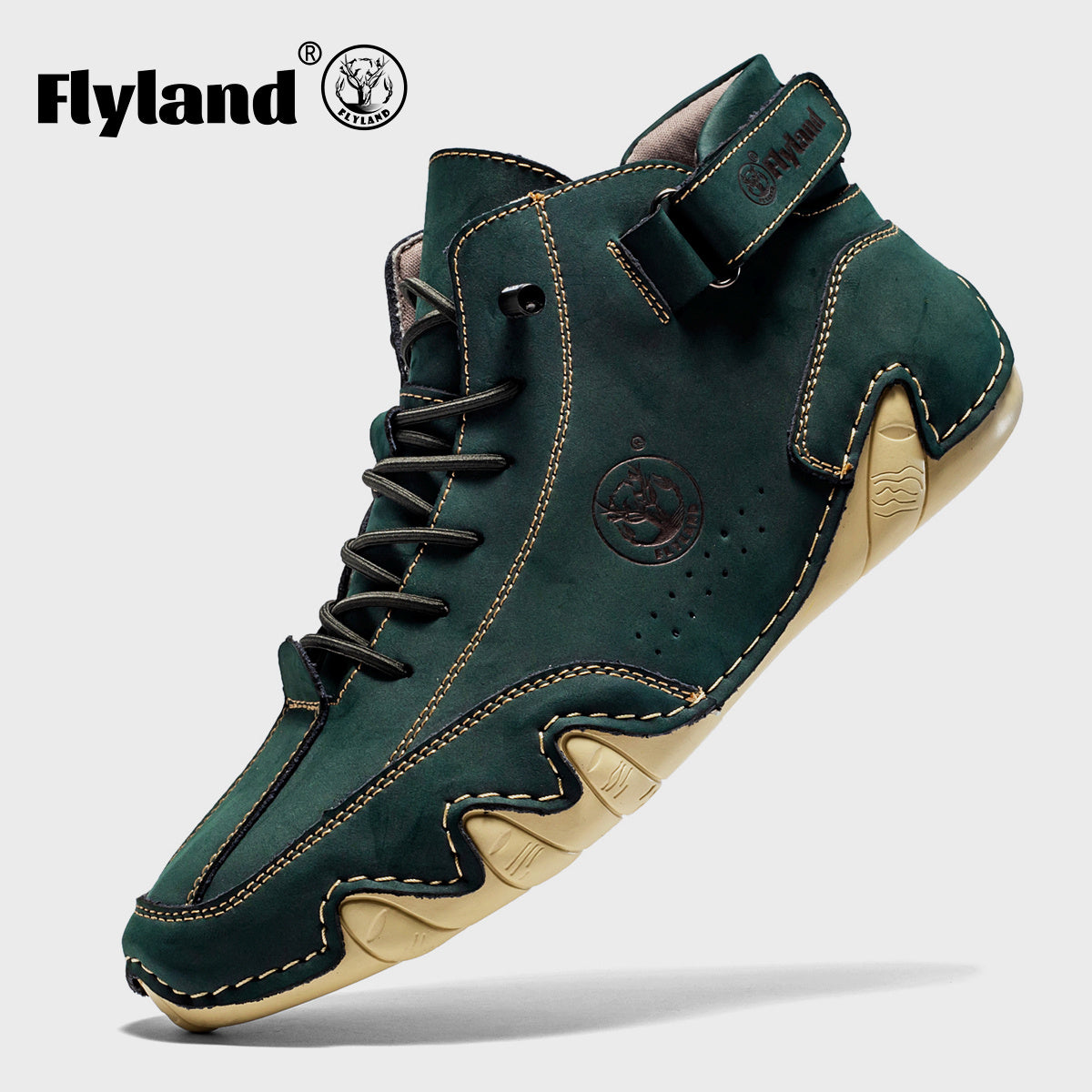 FLYLAND Men's Fashion Sneaker Vintage Classical Dress Boot Chukka Boot Daily Casual Work Office Shoe