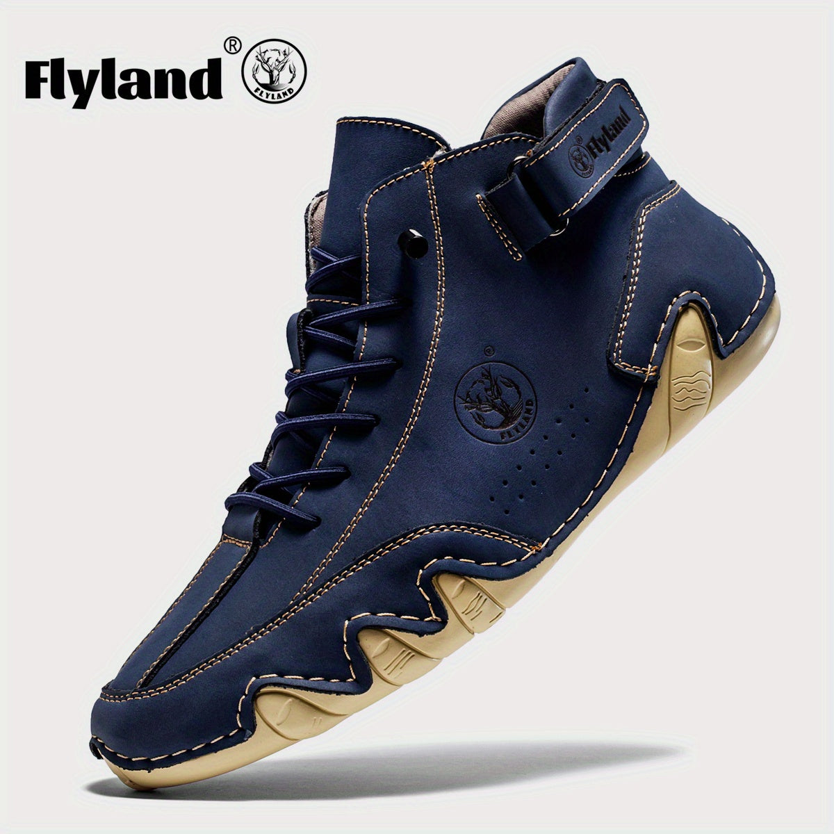 FLYLAND Men's Fashion Sneaker Vintage Classical Dress Boot Chukka Boot Daily Casual Work Office Shoe