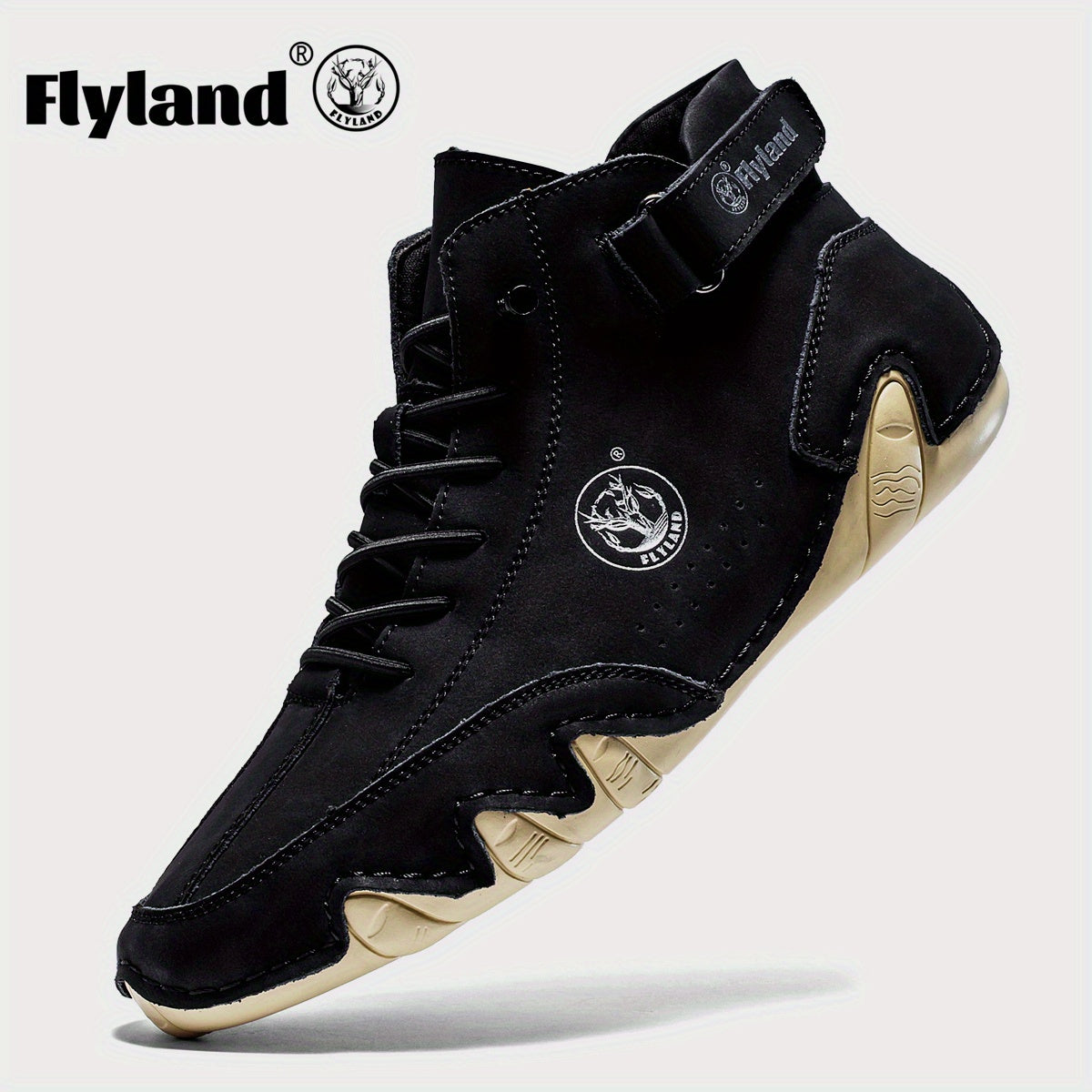 FLYLAND Men's Fashion Sneaker Vintage Classical Dress Boot Chukka Boot Daily Casual Work Office Shoe