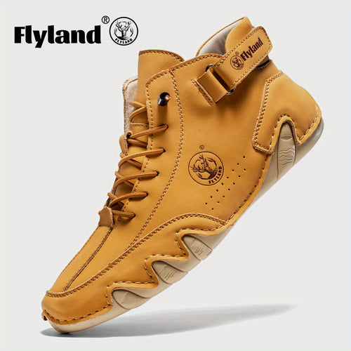 FLYLAND Women's Genuine Chukka - Lightweight Mid-Top Sneaker Dress with Round Toe, Casual - & Office, Handmade for Year-Round Wear (Handmade), Women Shoes, Sneakers