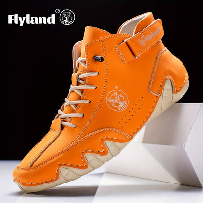 FLYLAND Women's Genuine Chukka - Lightweight Mid-Top Sneaker Dress with Round Toe, Casual - & Office, Handmade for Year-Round Wear (Handmade), Women Shoes, Sneakers