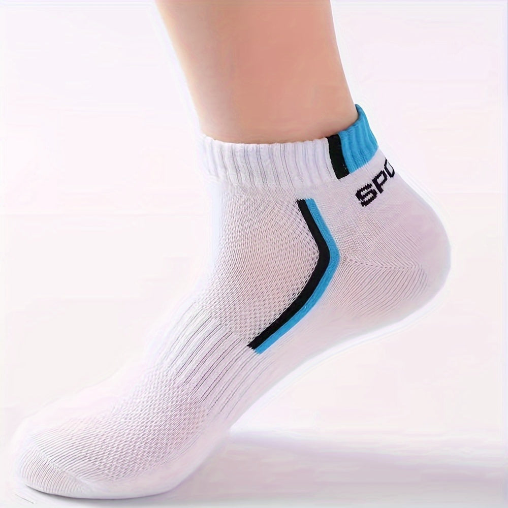 10/20/30 Pairs Random Mens Stripe Style Liner Socks - Ultra-Comfortable, Moisture-Wicking, Soft & Lightweight - Ideal for Outdoor Adventures & Casual Wear - Simple Yet Stylish Design