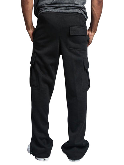 Men'S Casual Solid Color Pants Lightweight Drawstring Design Elastic Waist Loose Fit Yoga Pant Beach Trouser
