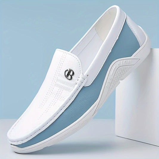 Men's Shoes, Business Casual, Soft Soled Slip-on, Small White, Summer Fashion Beanie Shoes