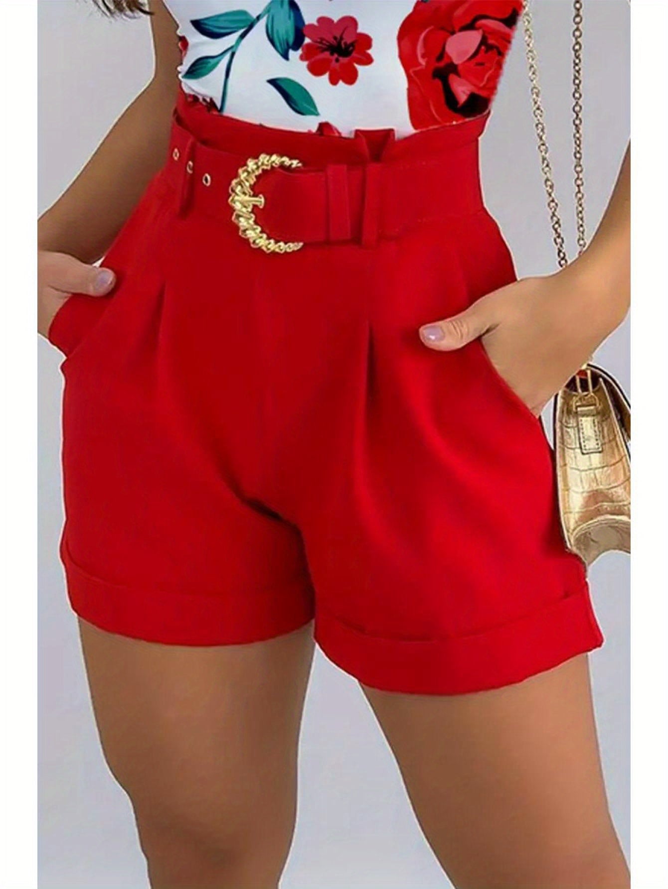 LKwxsai Women Tops Pants Suit, Sleeveless Round Neck Floral Print Vest + High Waist Trousers With Waist Belt