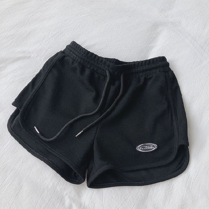 Sports shorts female summer new tide spicy high waist loose thin hot pants wide leg pants