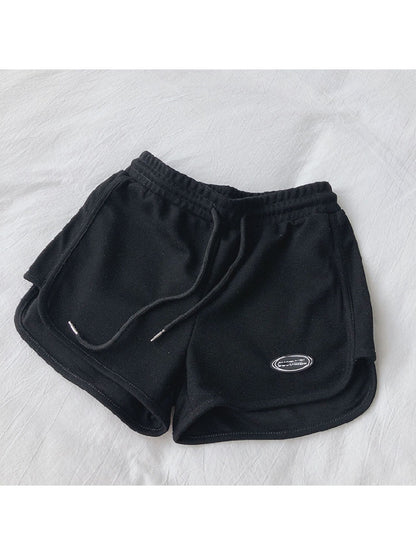 Sports shorts female summer new tide spicy high waist loose thin hot pants wide leg pants