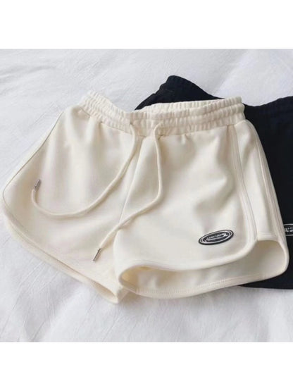 Sports shorts female summer new tide spicy high waist loose thin hot pants wide leg pants