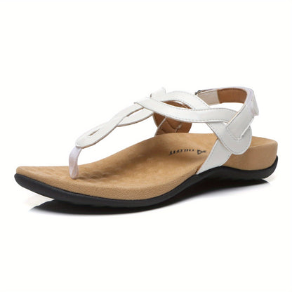 Women's Arch Support Sandals Flat Sandals Adjustable Comfort Walking Sandals, Women Shoes