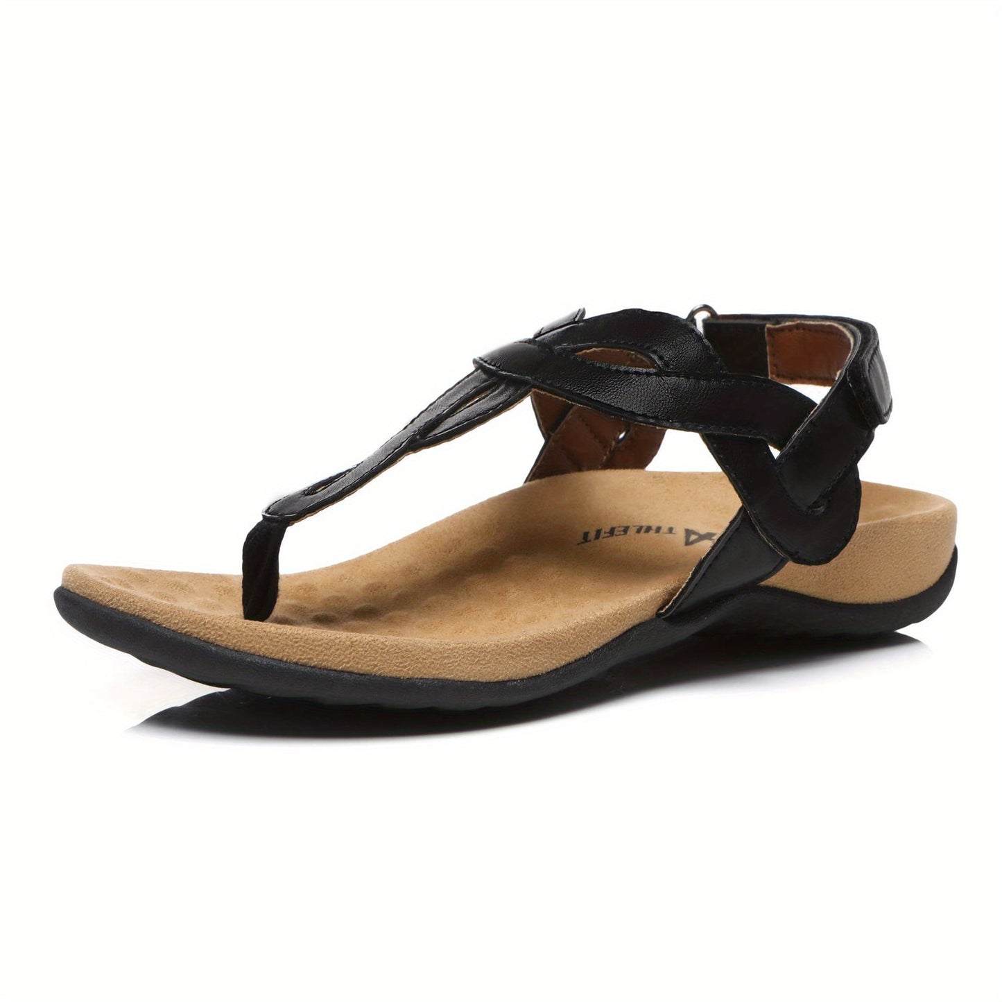 Women's Arch Support Sandals Flat Sandals Adjustable Comfort Walking Sandals, Women Shoes