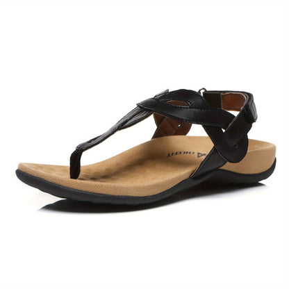 Women's Arch Support Sandals Flat Sandals Adjustable Comfort Walking Sandals, Women Shoes