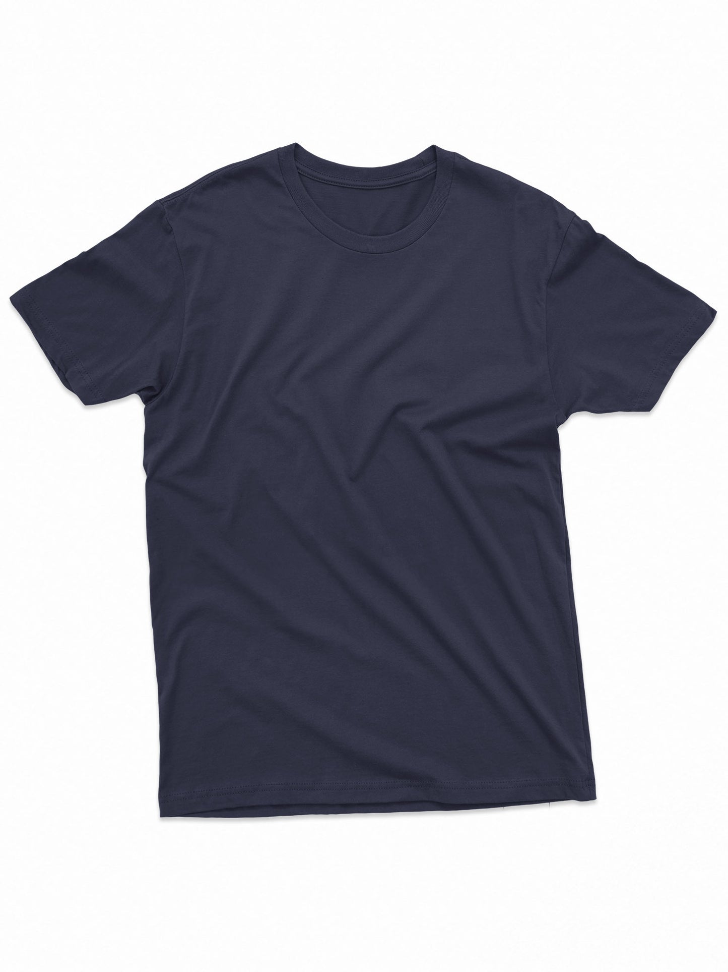 5pcs Set, 100% Cotton T-shirt, Men's Classic Solid Color Short Sleeved T-shirt