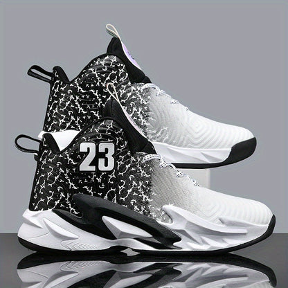 [Breathable Non-Slip Sneakers] Sneakers, Men's Basketball Shoes, Breathable And Non Slip, Outdoor Fashion Sports Shoes, Lightweight Running Shoes