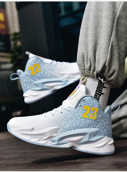 [Breathable Non-Slip Sneakers] Sneakers, Men's Basketball Shoes, Breathable And Non Slip, Outdoor Fashion Sports Shoes, Lightweight Running Shoes