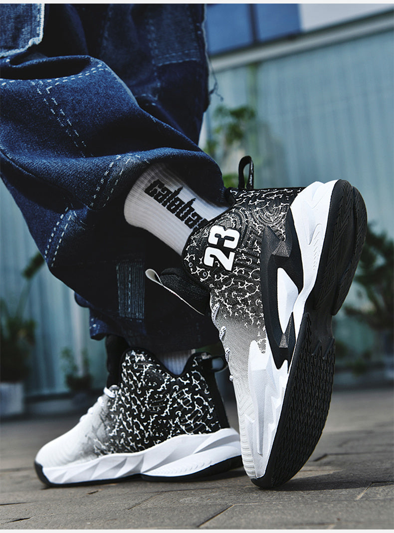 [Breathable Non-Slip Sneakers] Sneakers, Men's Basketball Shoes, Breathable And Non Slip, Outdoor Fashion Sports Shoes, Lightweight Running Shoes