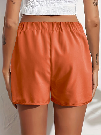 Tooluck Women'S Shorts Summer Casual Elastic Band High Waist Comfortable Shorts with Pockets