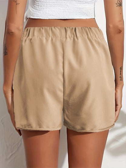 Tooluck Women'S Shorts Summer Casual Elastic Band High Waist Comfortable Shorts with Pockets