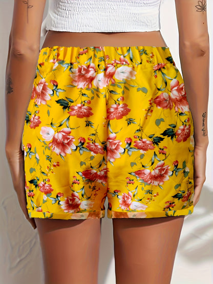 Tooluck Women'S Shorts Summer Casual Elastic Band High Waist Comfortable Shorts with Pockets