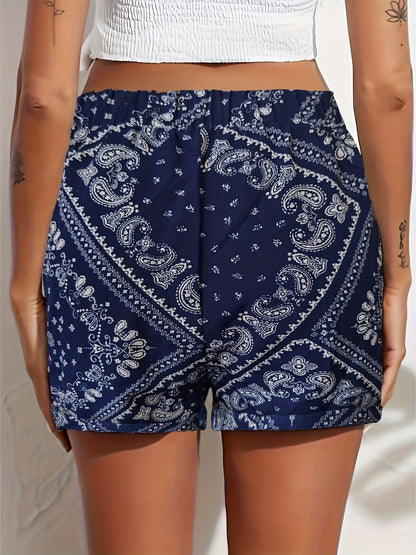 Tooluck Women'S Shorts Summer Casual Elastic Band High Waist Comfortable Shorts with Pockets