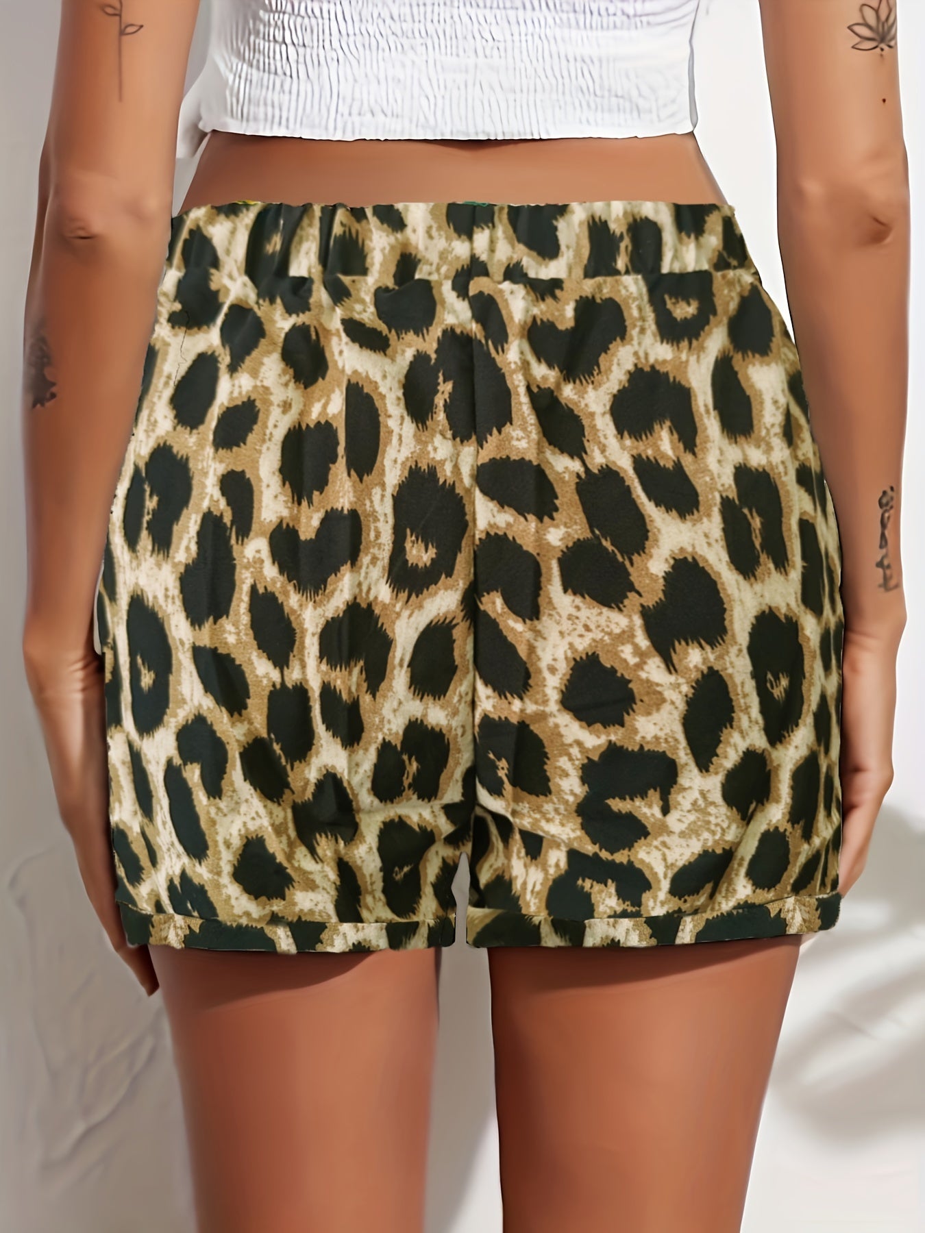 Tooluck Women'S Shorts Summer Casual Elastic Band High Waist Comfortable Shorts with Pockets